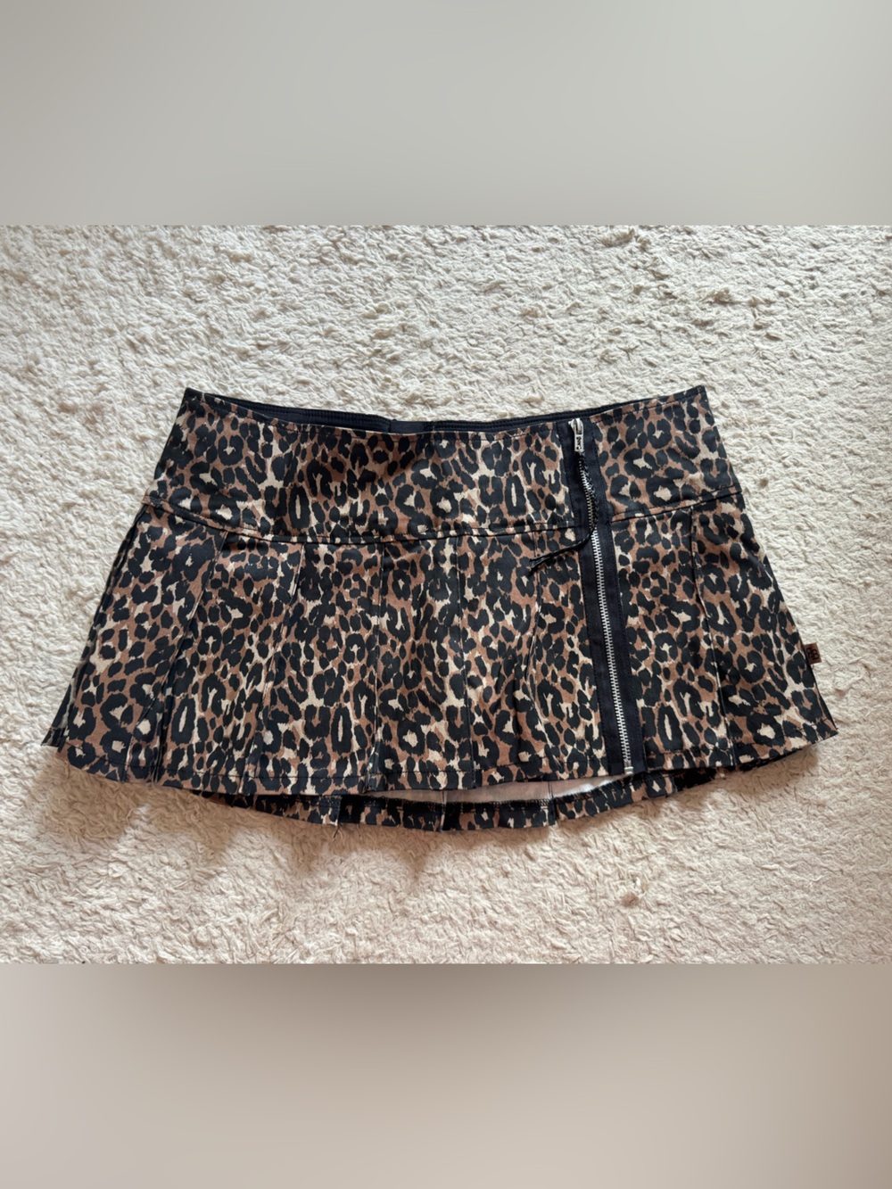 Royal bones Tripp NYC cheetah mini skirt